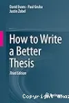 How to write a better thesis vignette