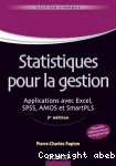 Statistiques pour la gestion : Applications avec Excel, SPSS, Amos et SmartPLS Ed. 3 vignette