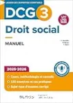 DCG 3 - Droit social - Manuel 2025-2026 Ed. 7 vignette